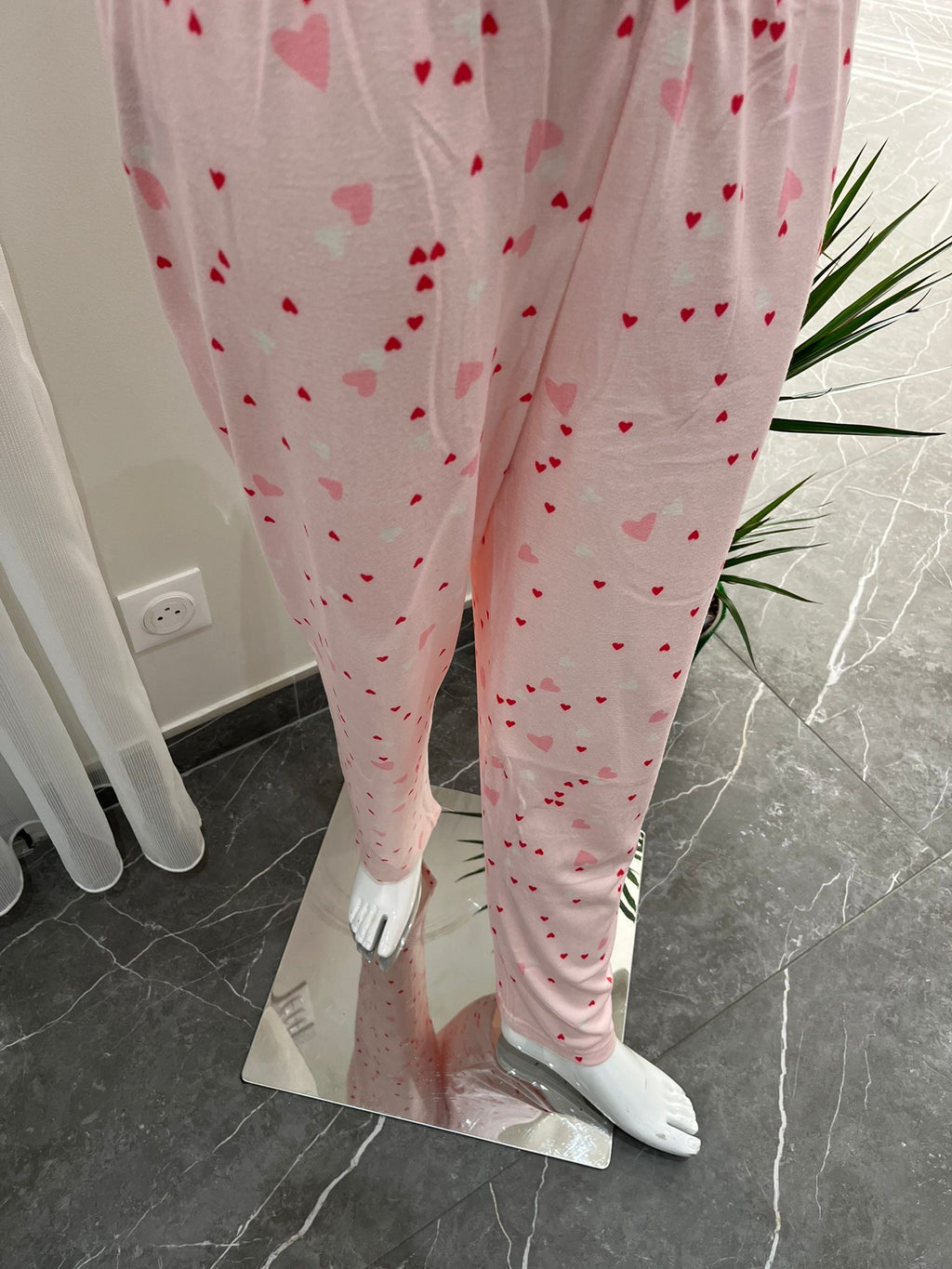 Pyjama Femme - 14102-3 - 2 pièces motif cœur