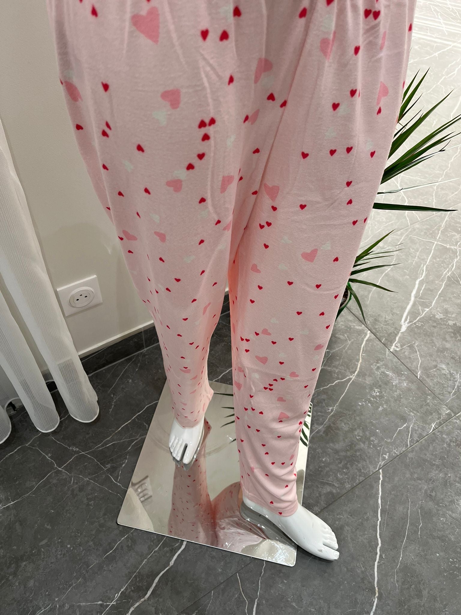 Pyjama Femme - 14102-3 - 2 pièces motif cœur