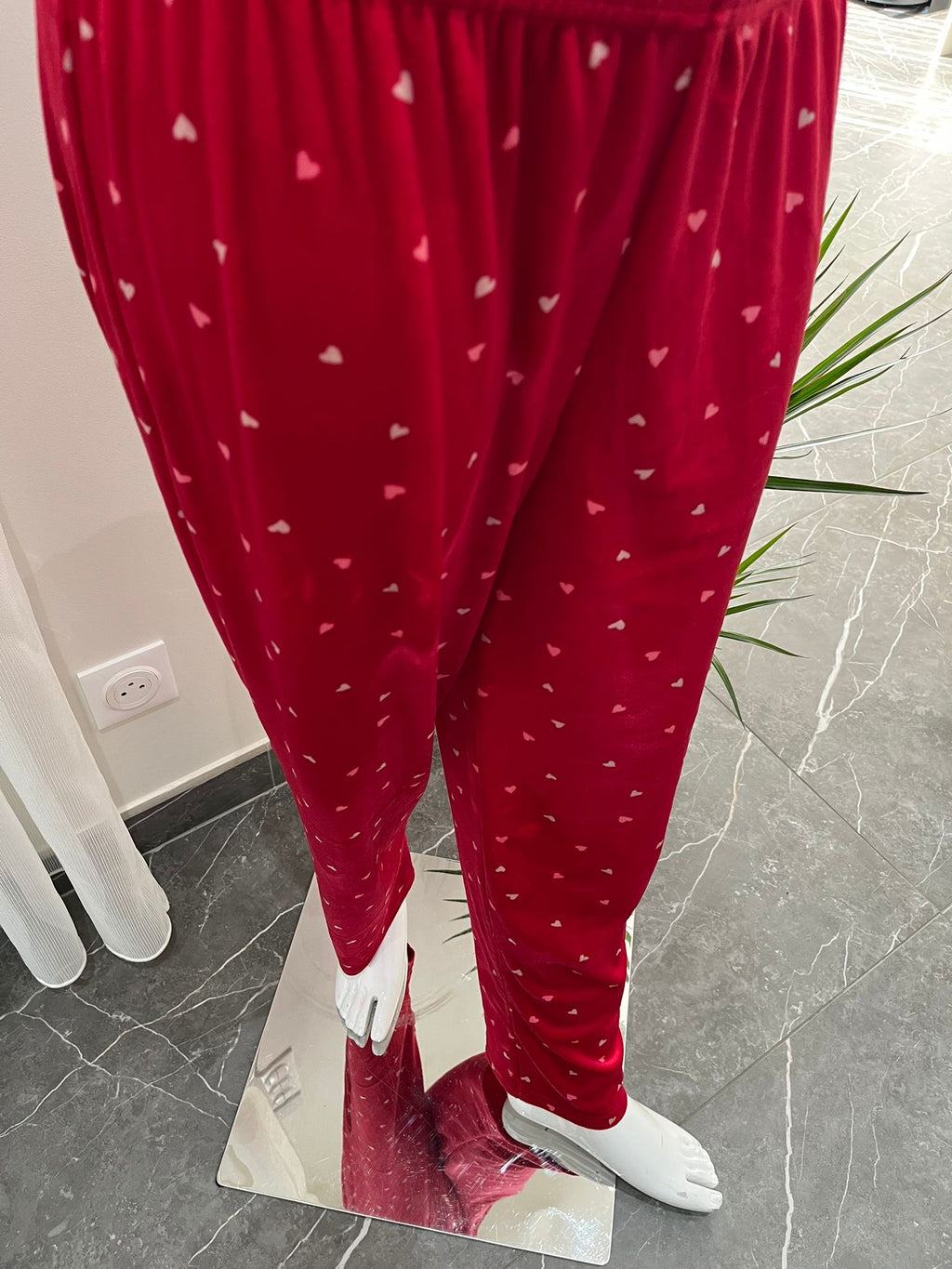 Pyjama Femme - 13309-3 - 2 pièces motif coeur rouge stronger lover