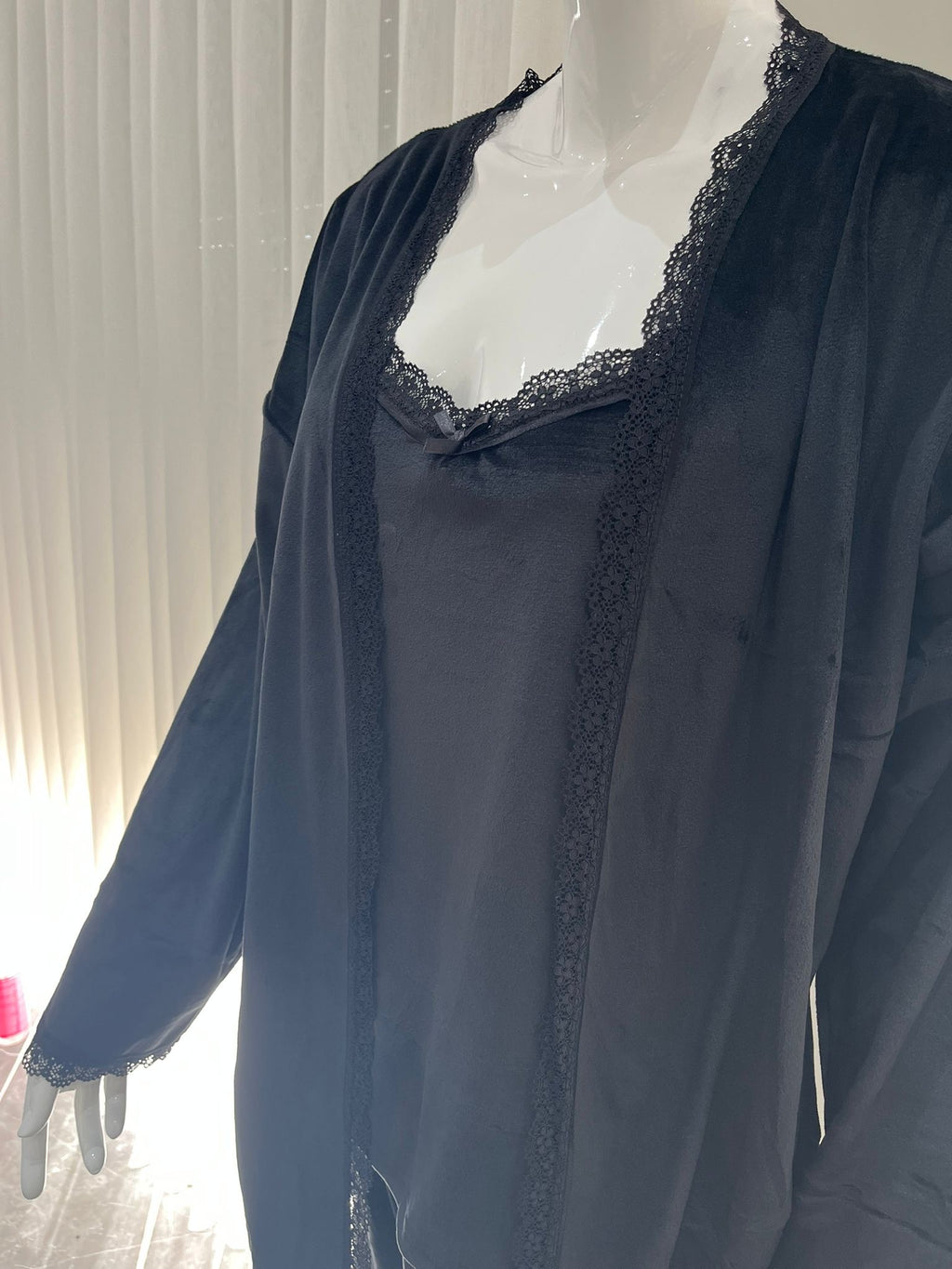 Pyjama femme - 13402-2 - 3 pièces noir