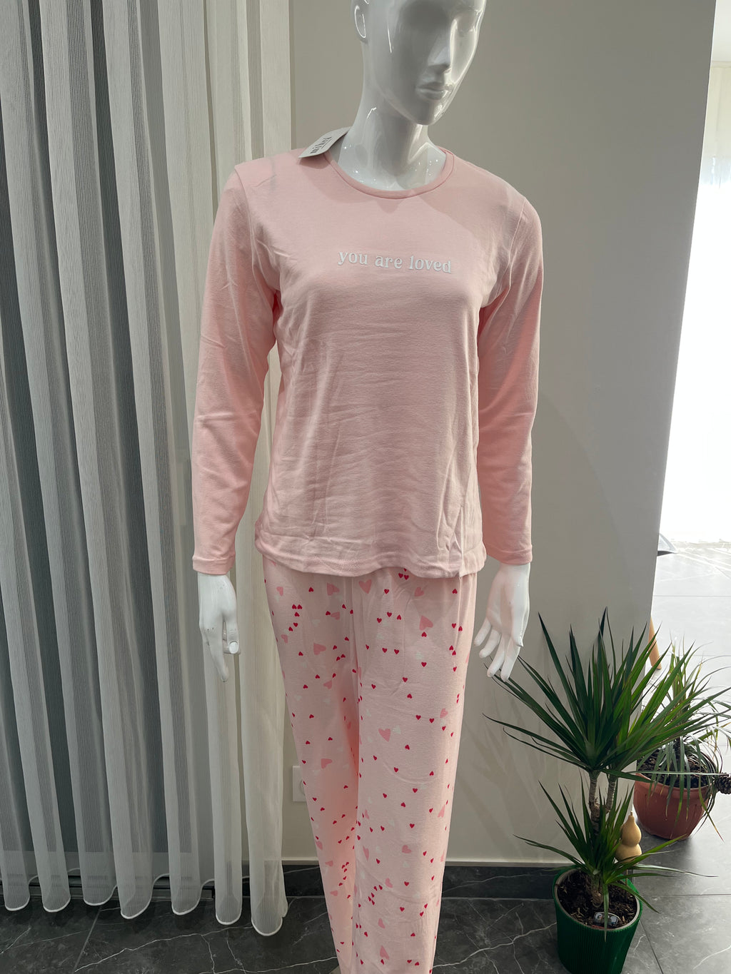 Pyjama Femme - 14102-3 - 2 pièces motif cœur