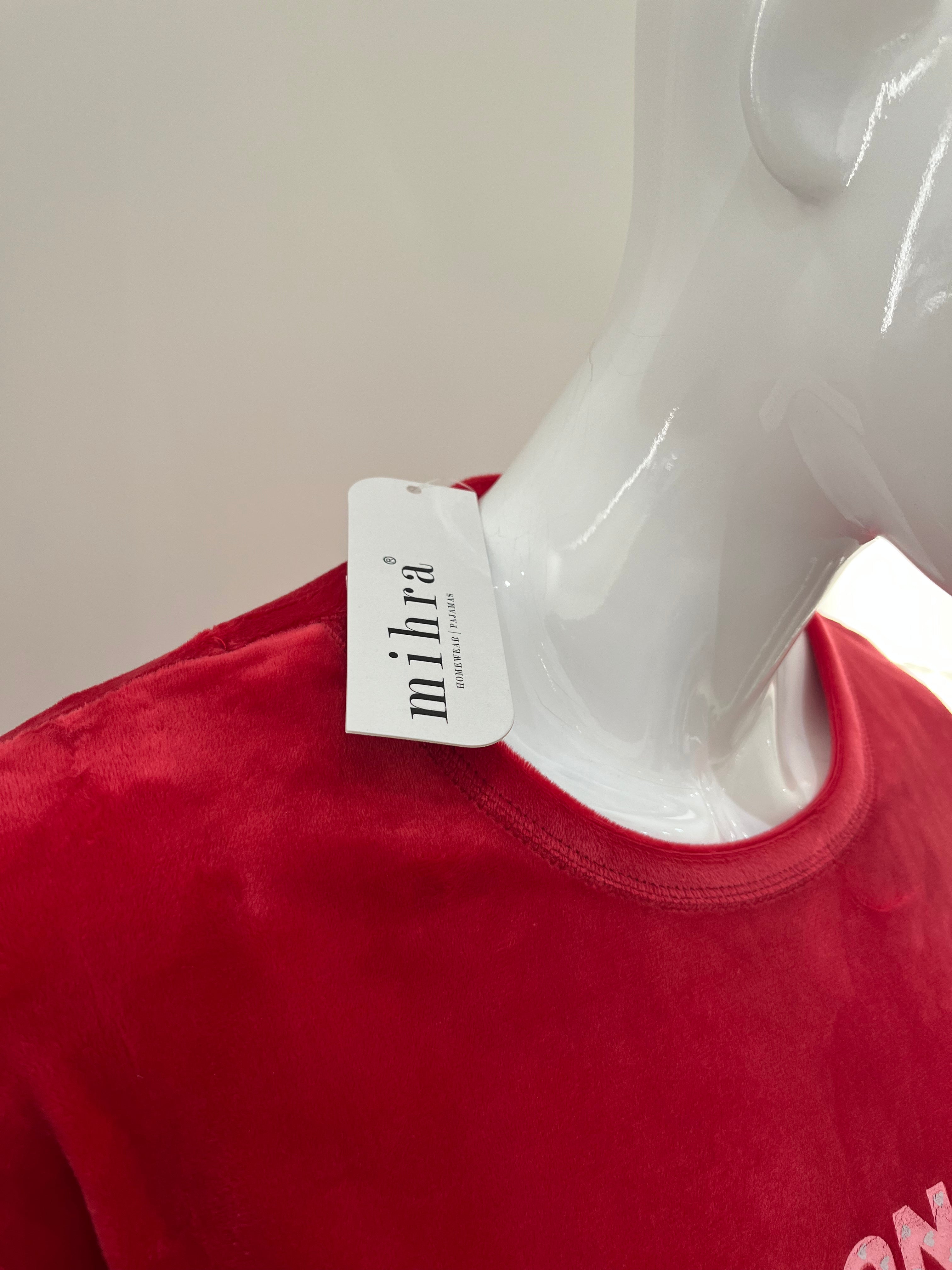 Pyjama Femme - 13309-3 - 2 pièces motif coeur rouge stronger lover