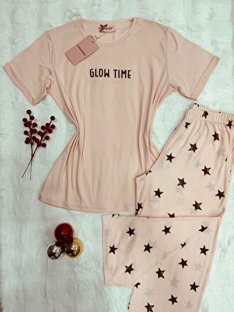 Pyjama Femme T-shirt Pantalon Capri