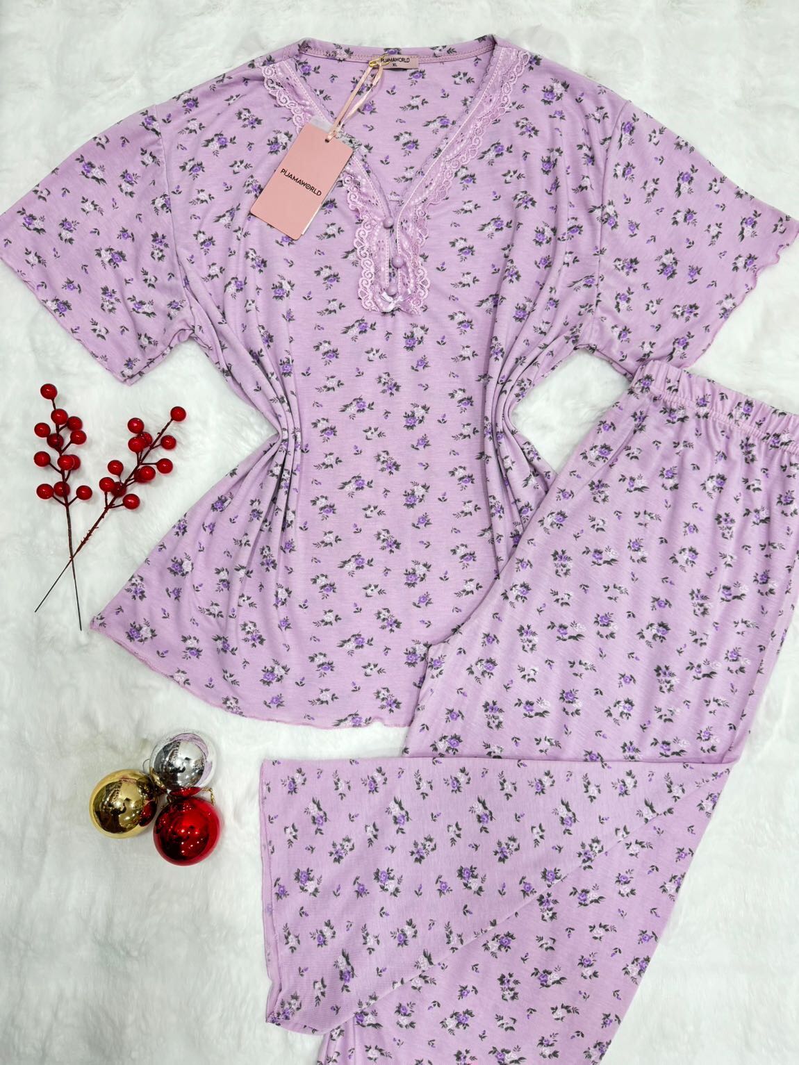 Pyjama Femme Dentelle Grande Taille Capri