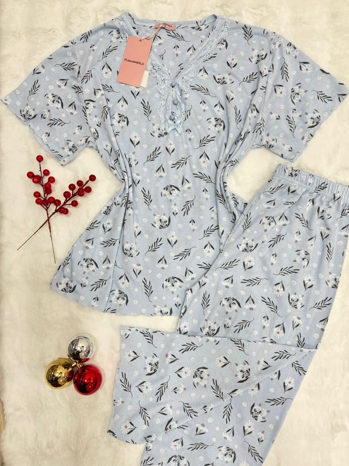 Pyjama Femme Dentelle Grande Taille Capri