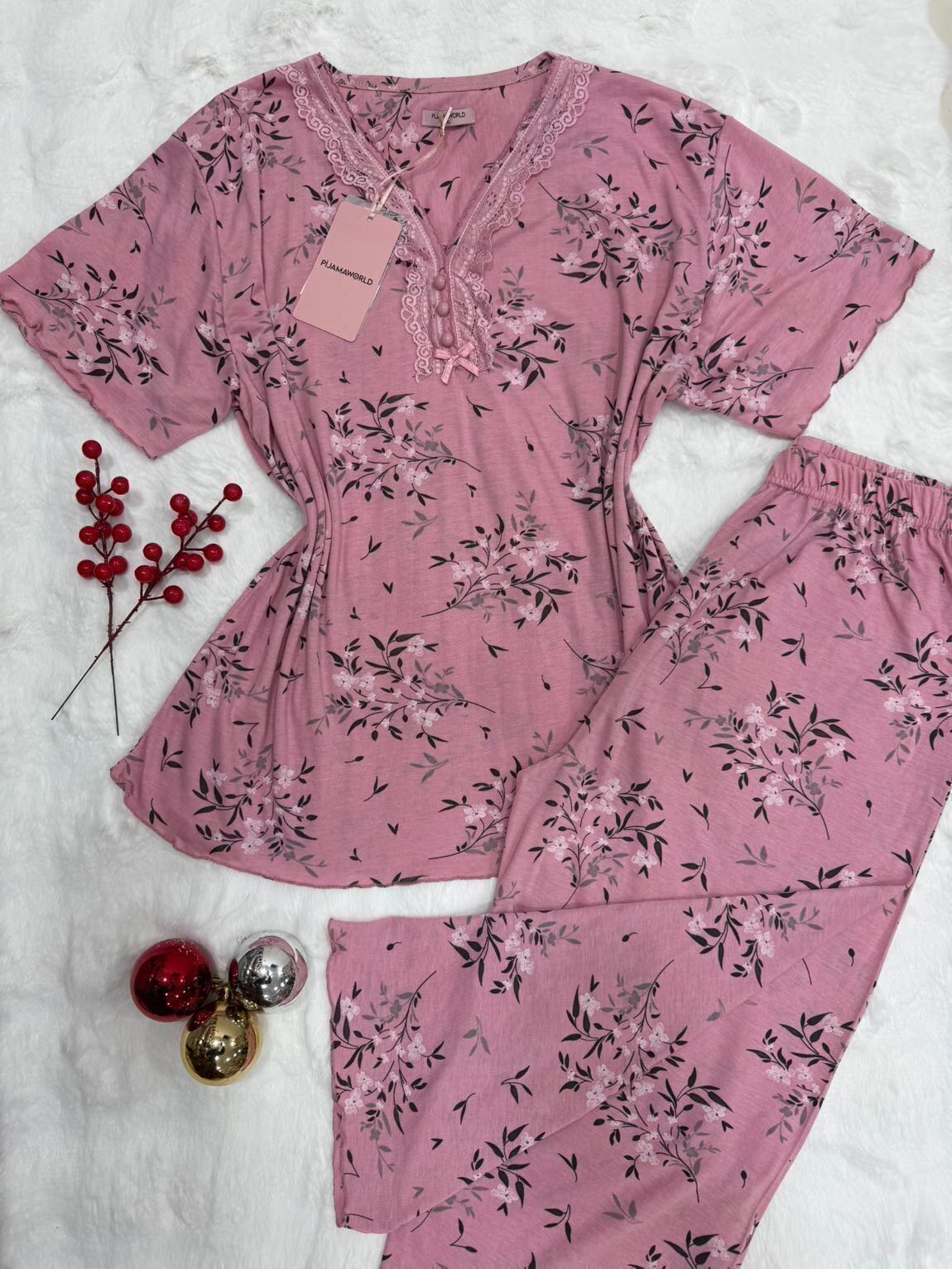 Pyjama Femme Dentelle Grande Taille Capri