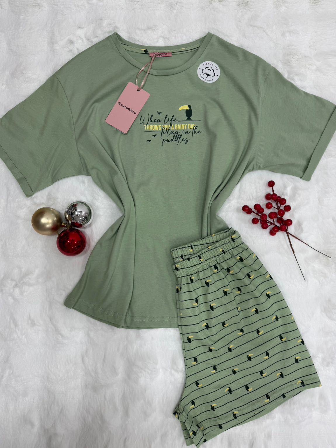 Short T-shirt Pyjama Femme 2 Pièces