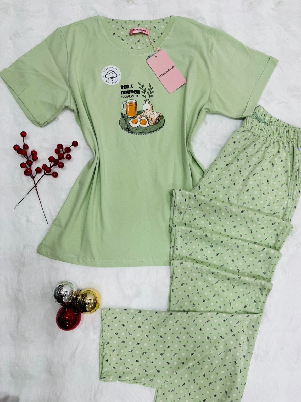 T-shirt Pantalon Pyjama Femme 2 Pièces