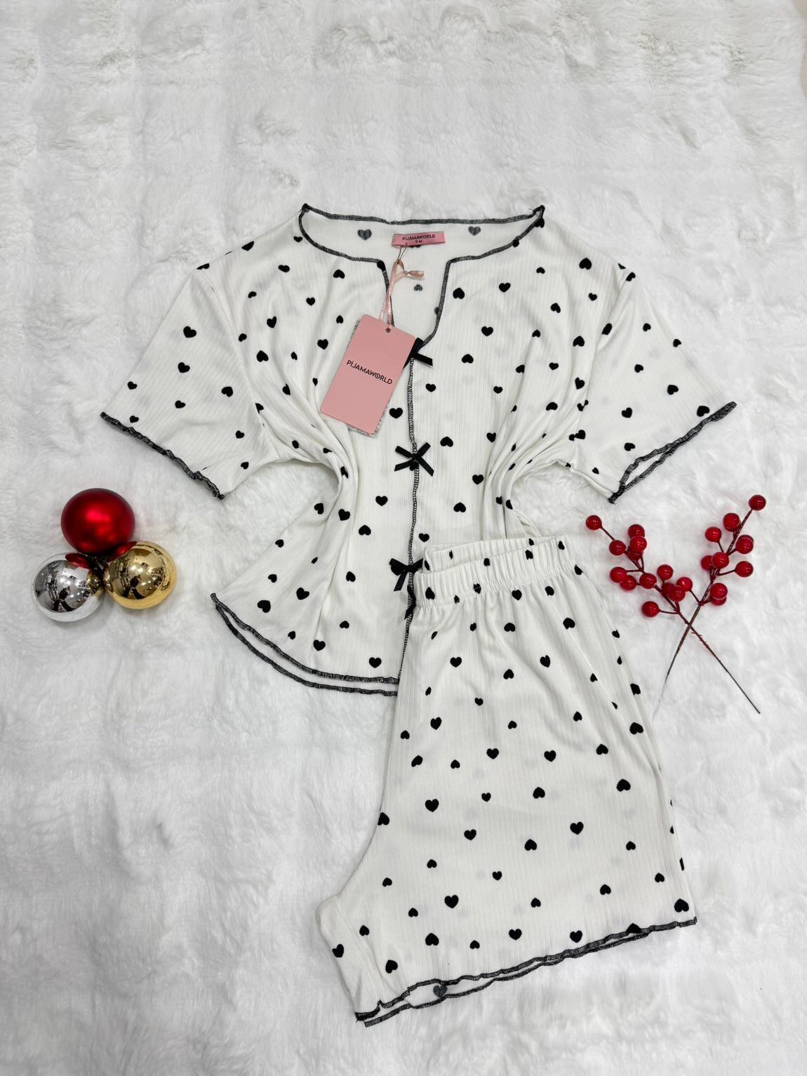 Ensemble Pyjama Femme Haut Short 2 Pièces