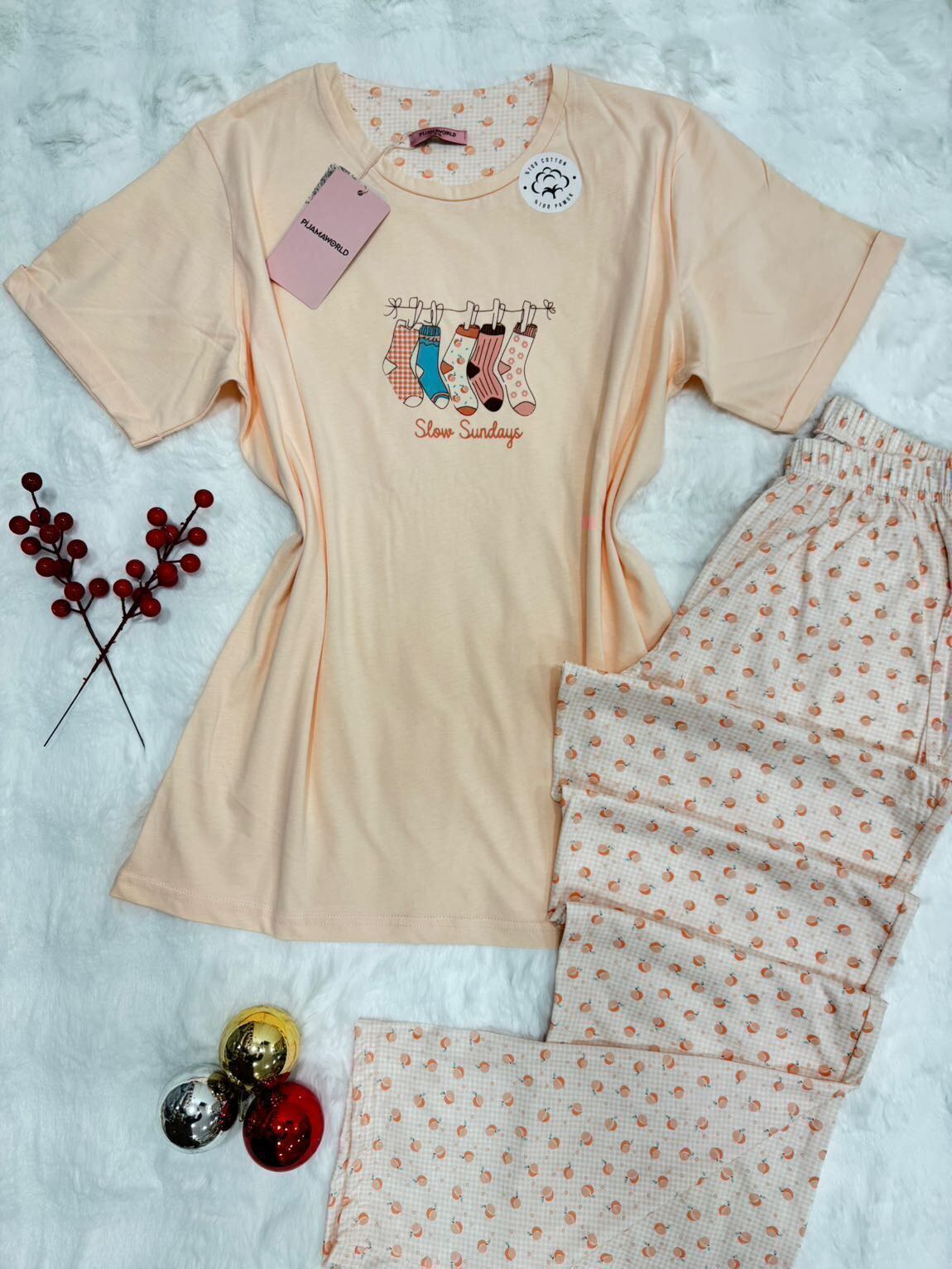 T-shirt Pantalon Pyjama Femme 2 Pièces