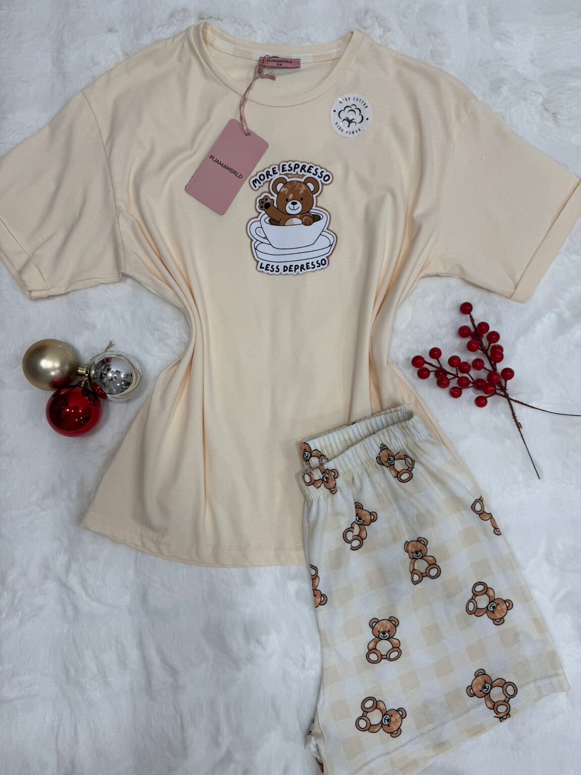 Short T-shirt Pyjama Femme 2 Pièces