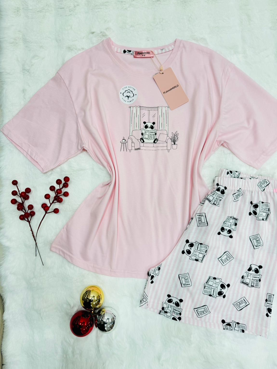 Short T-shirt Pyjama Femme 2 Pièces