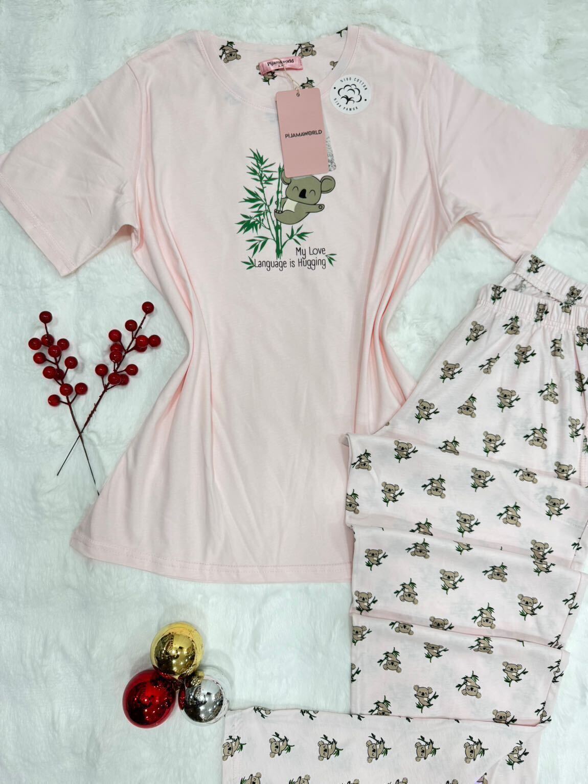 T-shirt Pantalon Pyjama Femme 2 Pièces