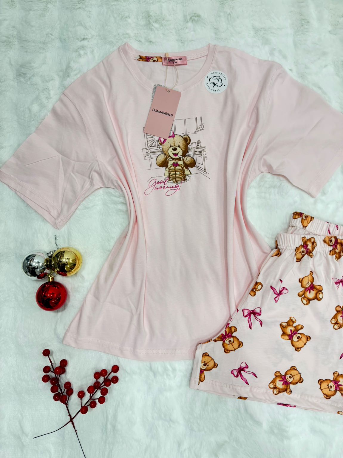 Short T-shirt Pyjama Femme 2 Pièces