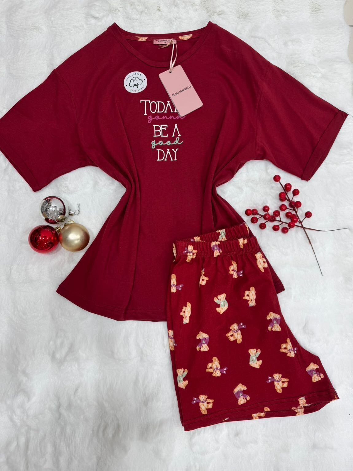 Short T-shirt Pyjama Femme 2 Pièces